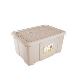 Caixa Arrumos New Box com Fechos e Rodas 57L 61.5X44X31cm