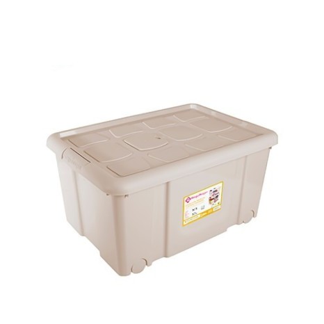 Caixa Arrumos New Box com Fechos e Rodas 57L 61.5X44X31cm - Image product
