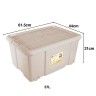 Caixa Arrumos New Box com Fechos e Rodas 57L 61.5X44X31cm
