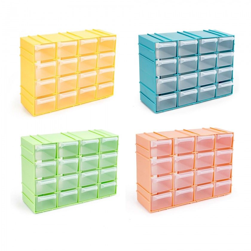 Caixa Ferramentas 16 Gavetas Cor Sortida 22.1X15.5X8cm Caixa Ferramentas 16 Gavetas Cor Sortida 22.1X15.5X8cm