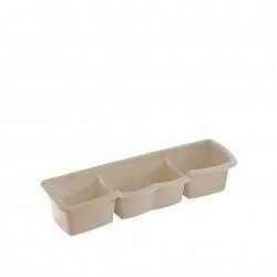 Caixa Esfrego Plstico 3 Compartimentos Cor Sortida 39.5X10.5X8.5cm