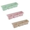 Caixa Esfregão Plástico 3 Compartimentos Cor Sortida 39.5X10.5X8.5cm Caixa Esfregão Plástico 3 Compartimentos Cor Sortida 39.5X10.5X8.5cm