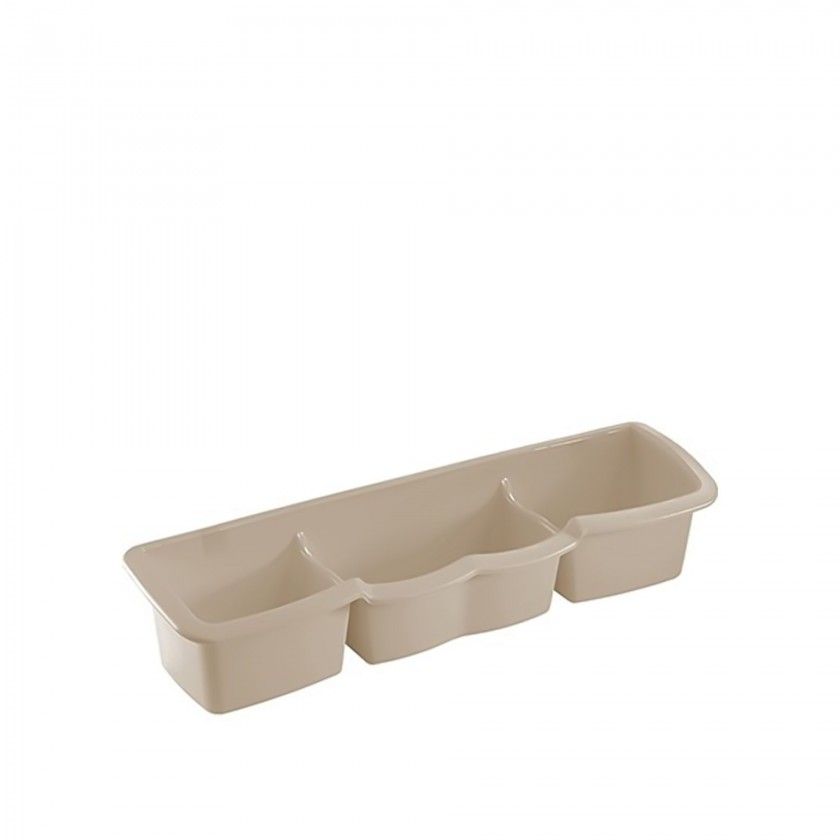 Caixa Esfregão Plástico 3 Compartimentos Cor Sortida 39.5X10.5X8.5cm Caixa Esfregão Plástico 3 Compartimentos Cor Sortida 39.5X10.5X8.5cm