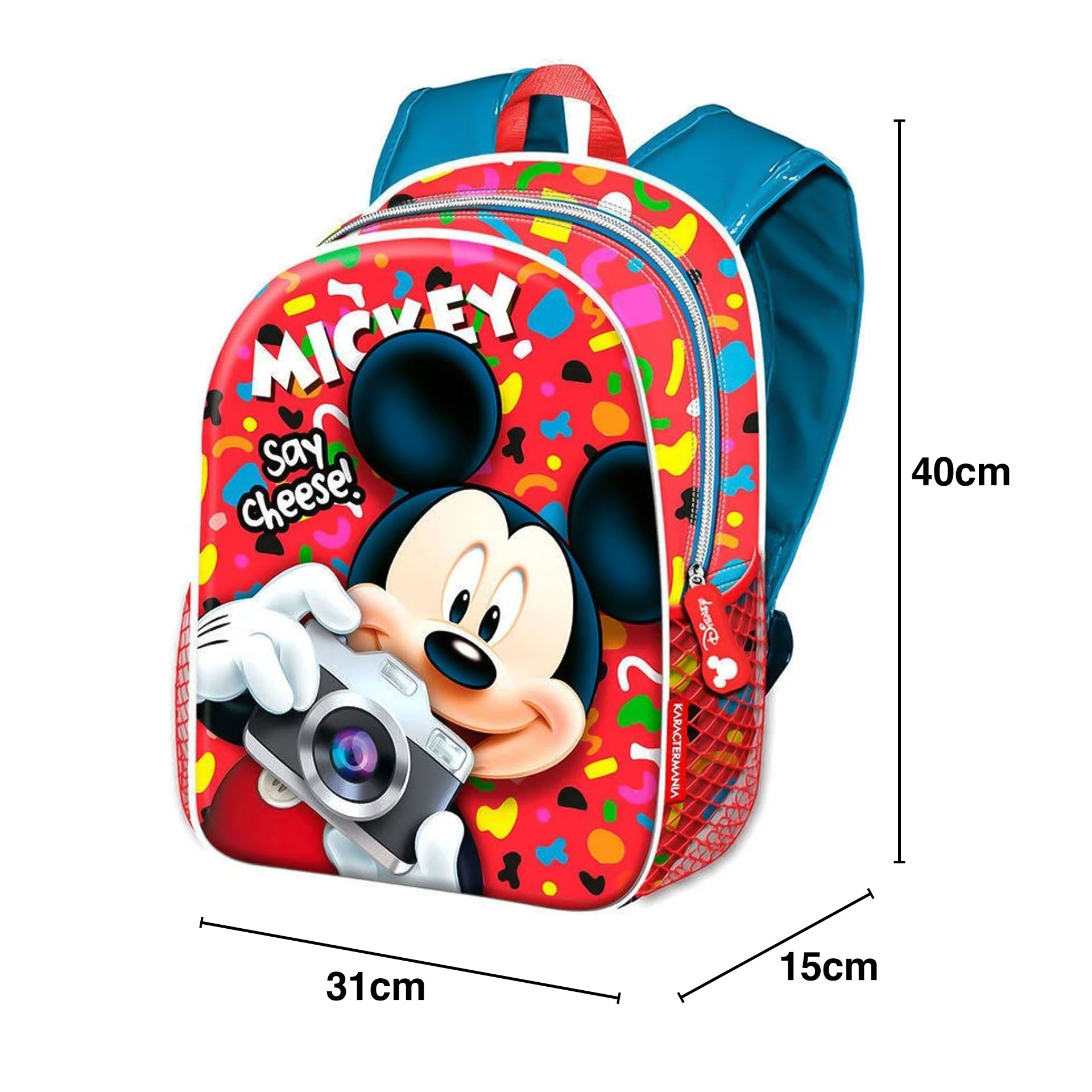 Mochila Primária Mickey Say Cheese