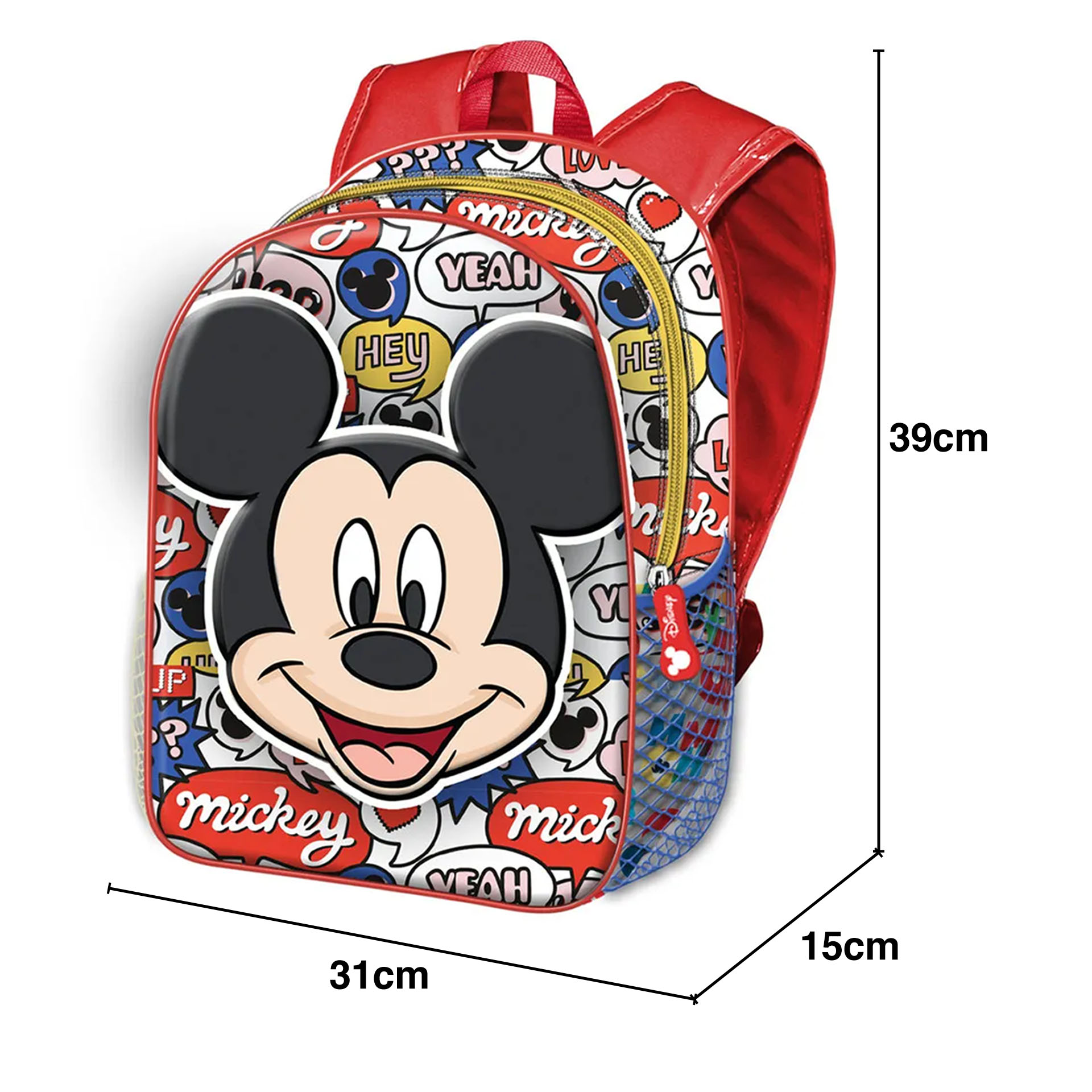 Mochila Básica Mickey 31X39X15Cm