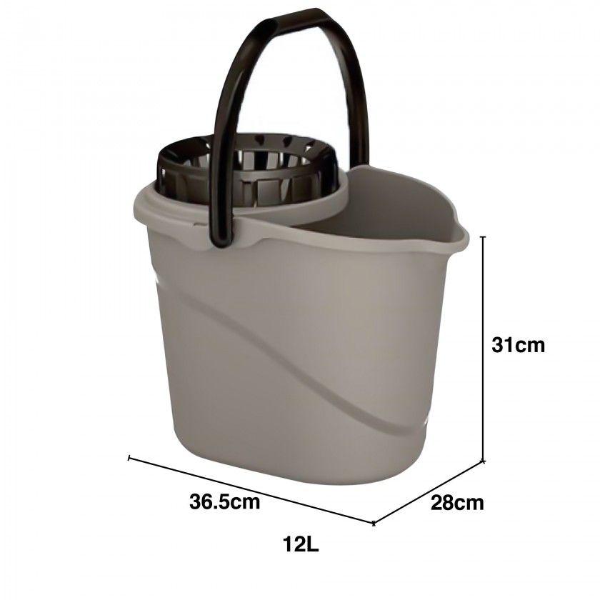 Balde com Espremedor Easydrip Oval 12L 28X36.5X31cm