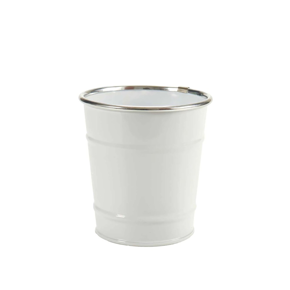 Balde Metal Fio Prata 500ml 10.5X10.5cm