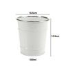 Balde Metal Fio Prata 500ml 10.5X10.5cm Balde Metal Fio Prata 500ml 10.5X10.5cm