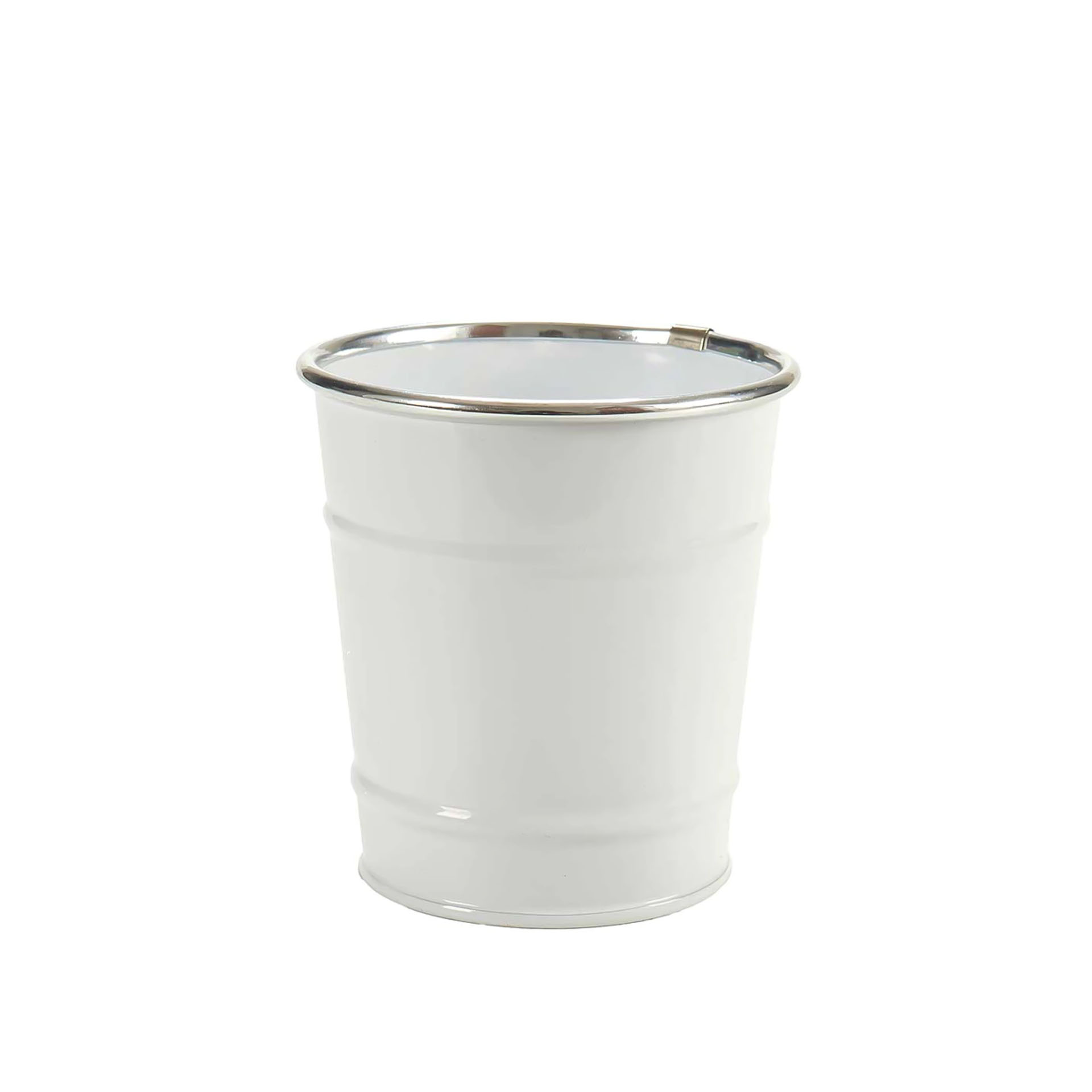 Balde Metal Fio Prata 500ml 10.5X10.5cm