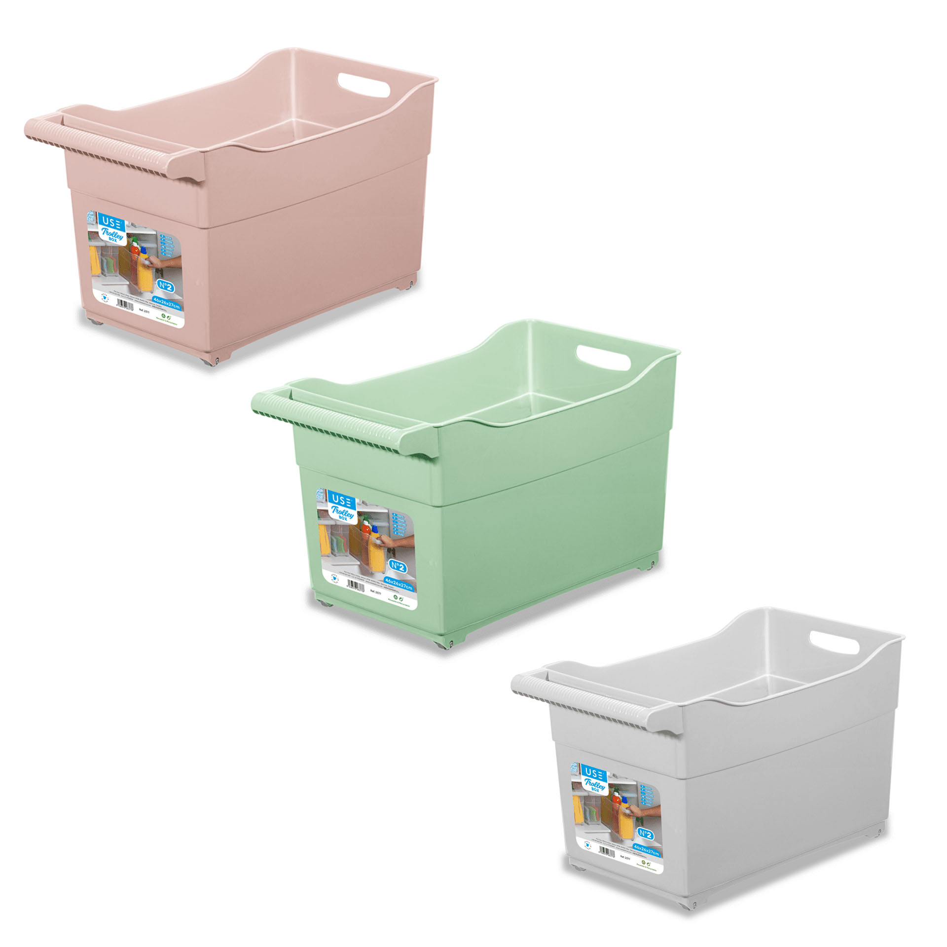 Organizador Trolley Pastel 46X26X27cm