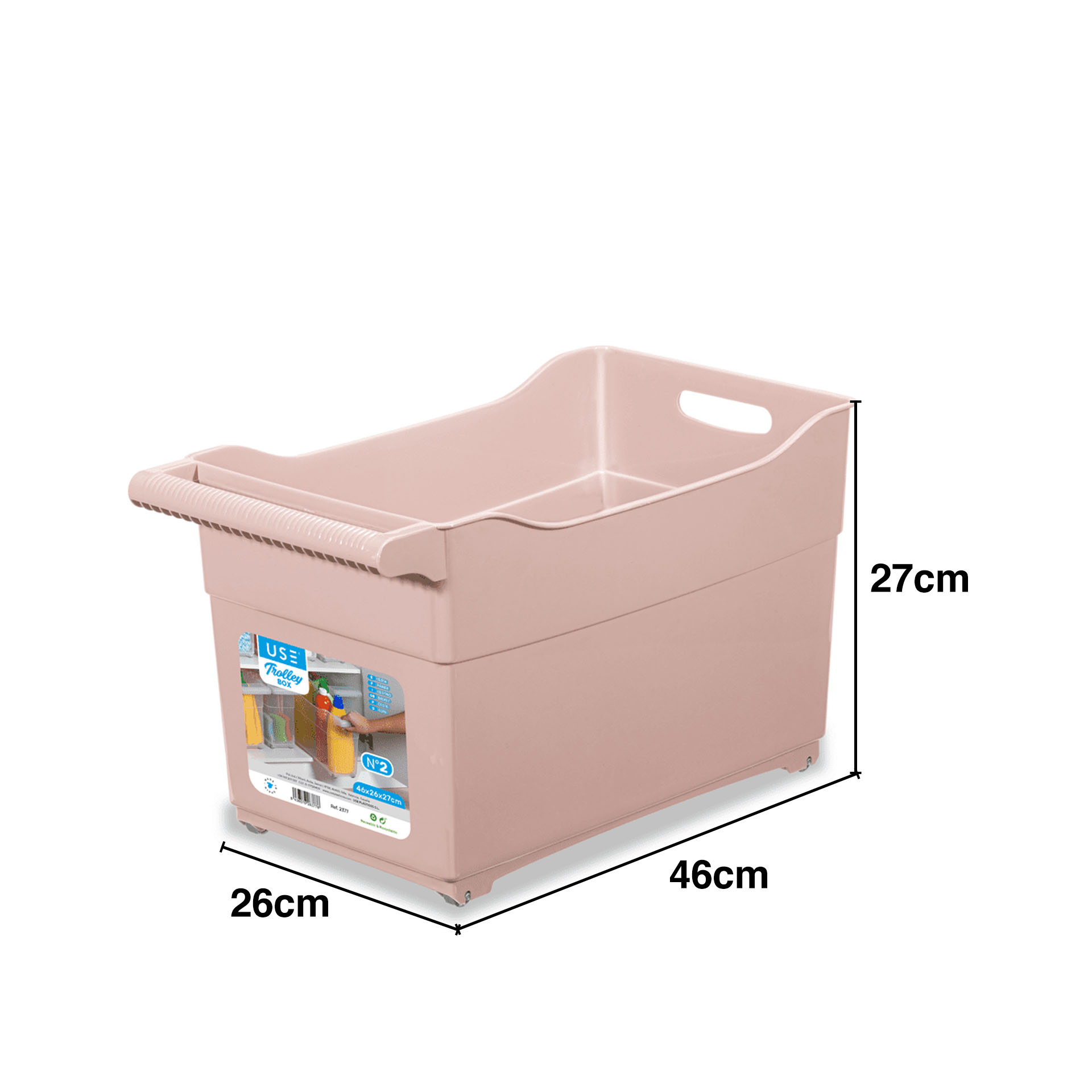 Organizador Trolley Pastel 46X26X27cm