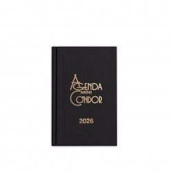 Agenda Diria 2026 Mini Condor Preto 10X16cm