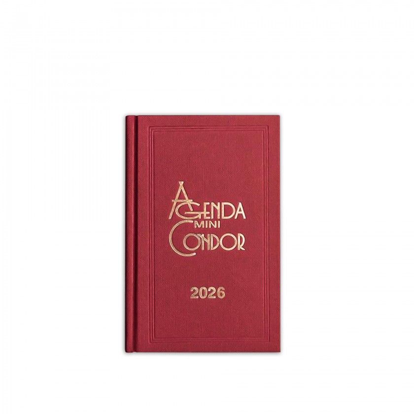 Agenda Diria 2026 Mini Condor Vermelho 10X16cm
