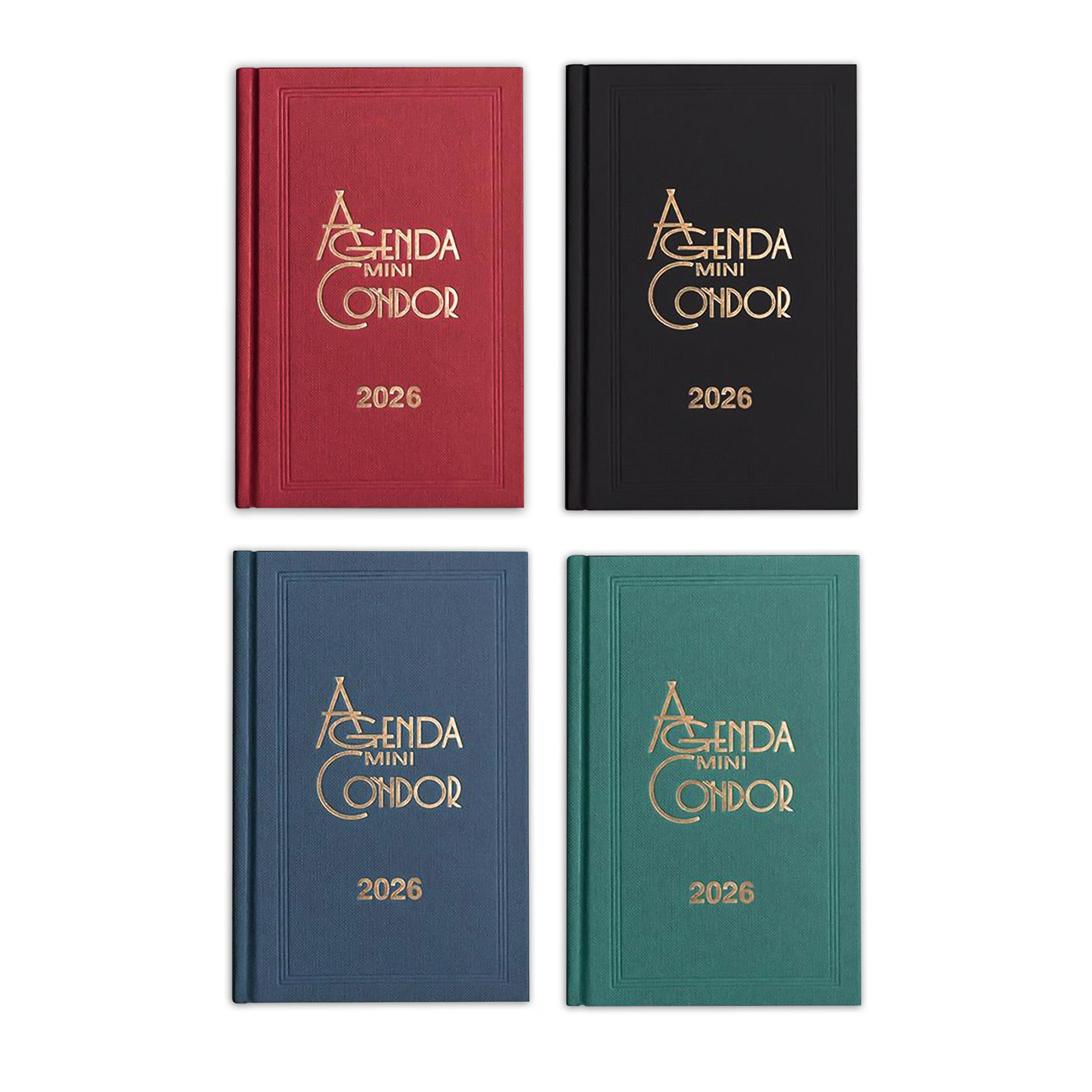 Agenda Diária 2026 Mini Condor Azul10X16cm