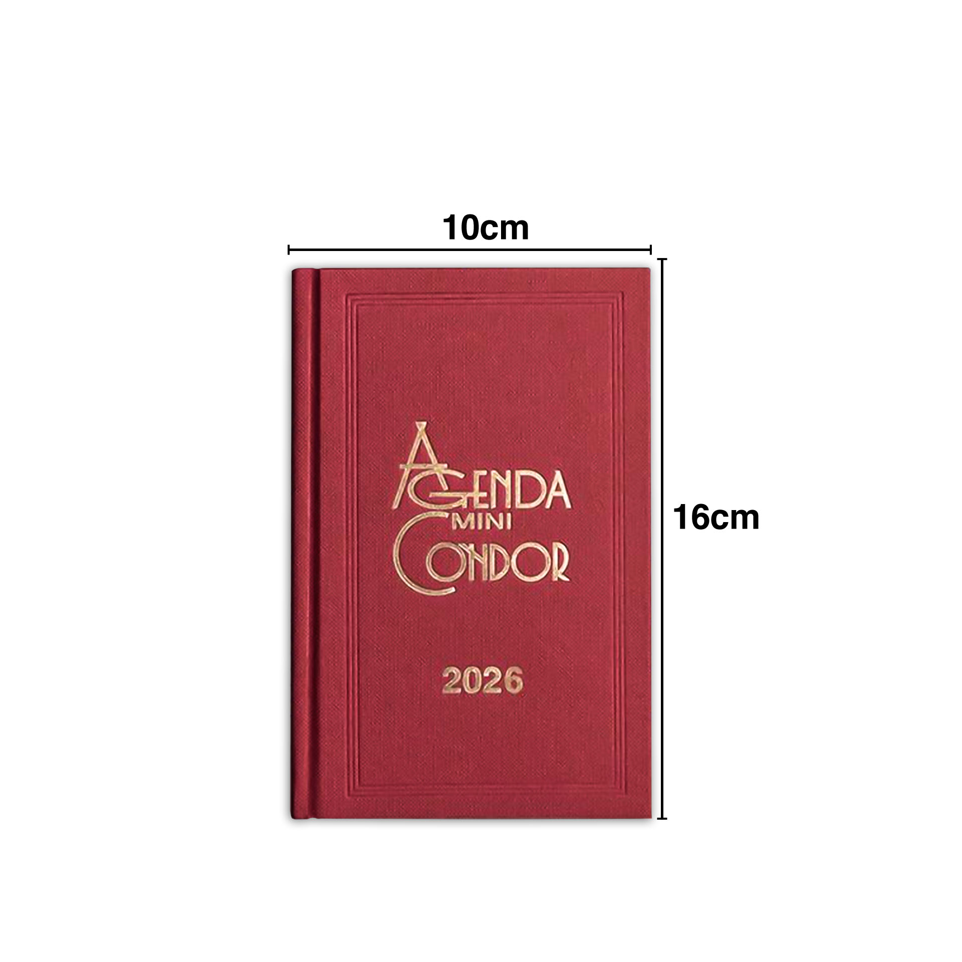 Agenda Diária 2026 Mini Condor Vermelho 10X16cm