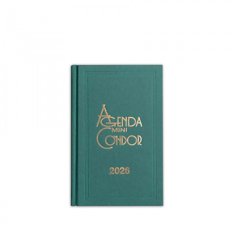 Agenda Diria 2026 Mini Condor Verde 10X16cm