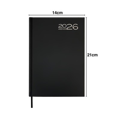 Agenda Diária 2026 Orion Preto 14X21cm