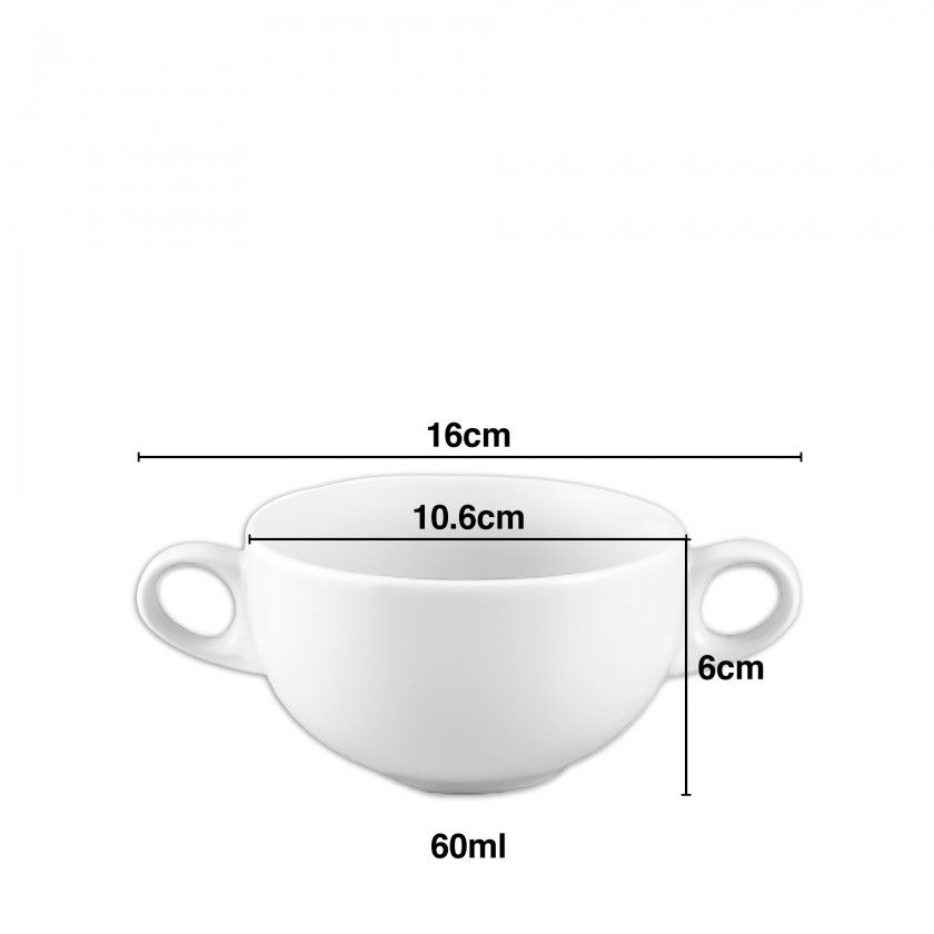 Chávena Consomé Coimbra 60ml 16X10.6X6cm Chávena Consomé Coimbra 60ml 16X10.6X6cm
