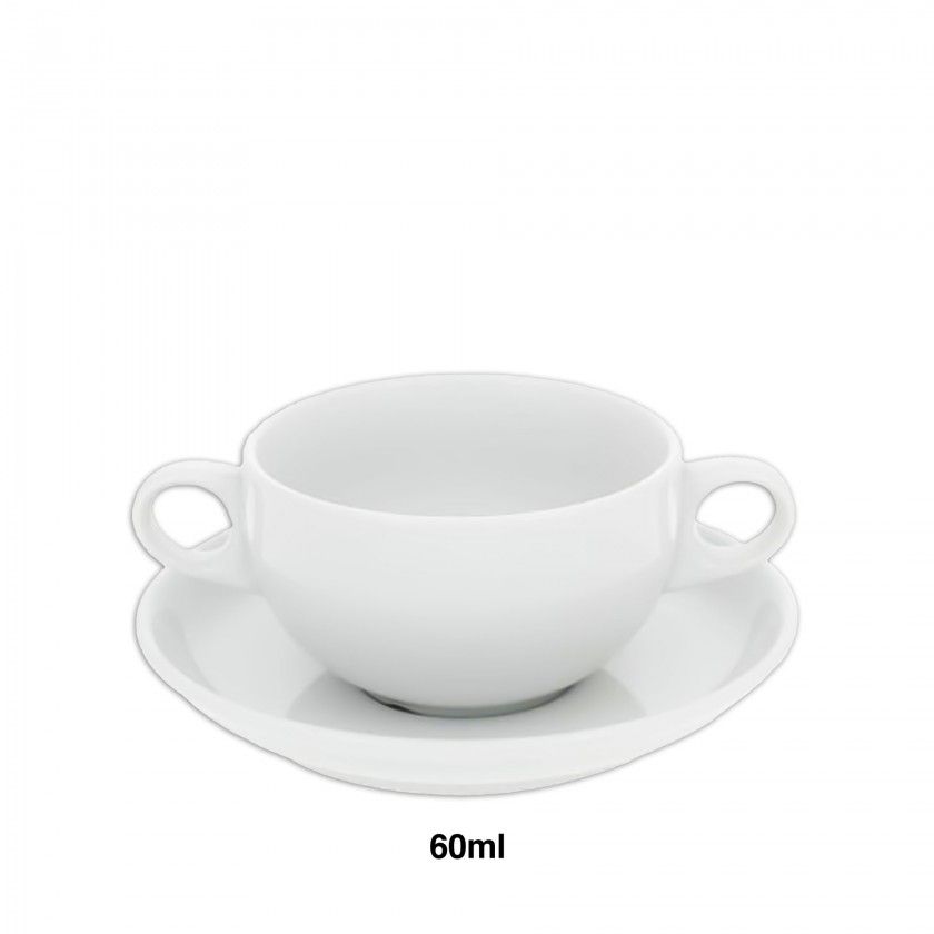 Chávena Consomé Coimbra com pires 60ml Chávena Consomé Coimbra com pires 60ml