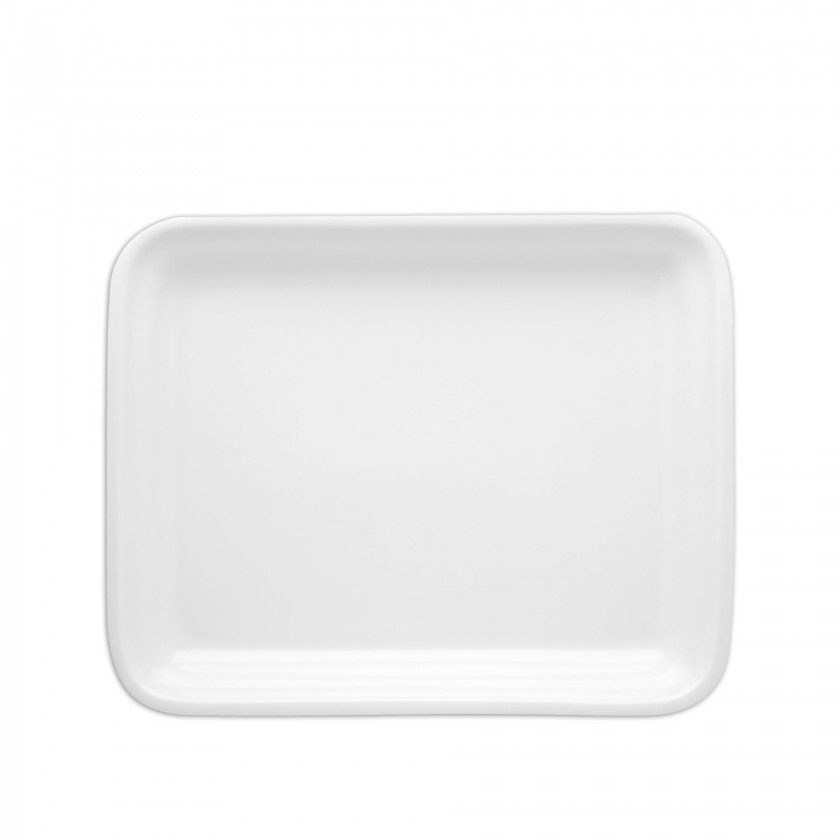 Prato Coimbra Retangular Branco 24.5X19.8cm