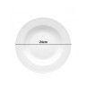 Prato Sopa Coimbra Branco 24cm Prato Sopa Coimbra Branco 24cm