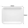 Prato Coimbra Retangular Branco 24.5X19.8cm Prato Coimbra Retangular Branco 24.5X19.8cm