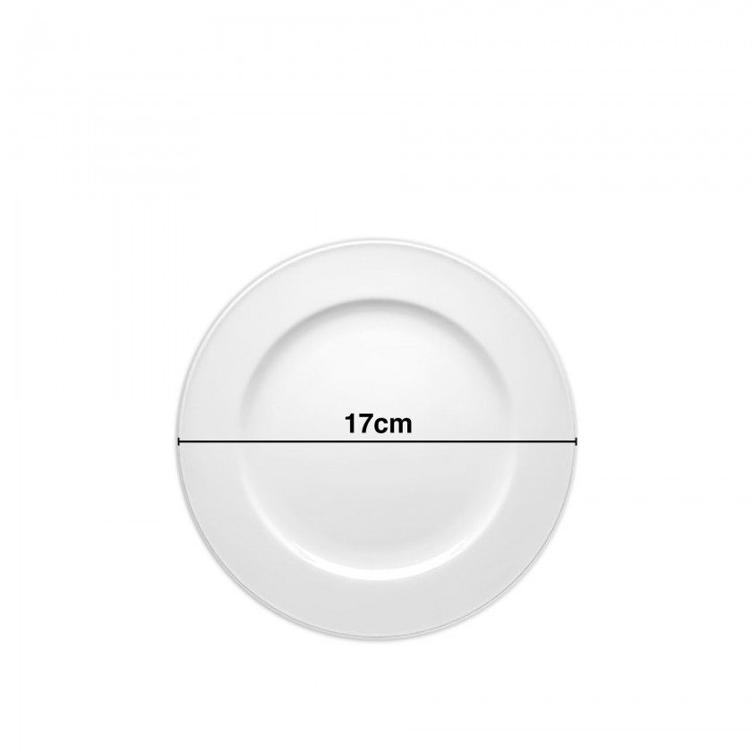 Prato sobremesa Coimbra Branco 17cm
