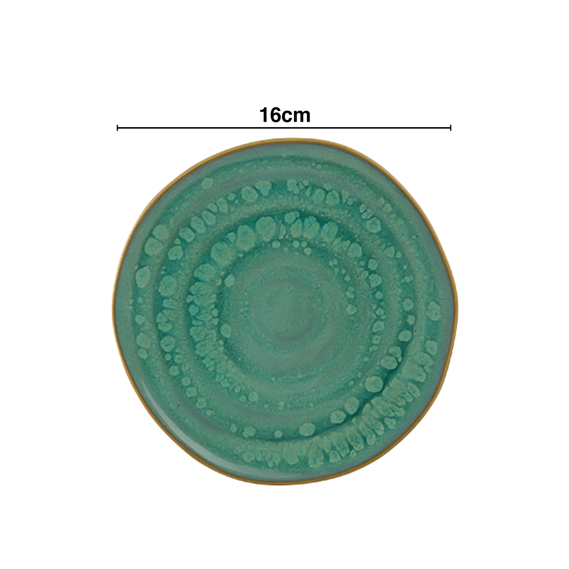 Prato Pão Jade Gemstone 16X2.5cm