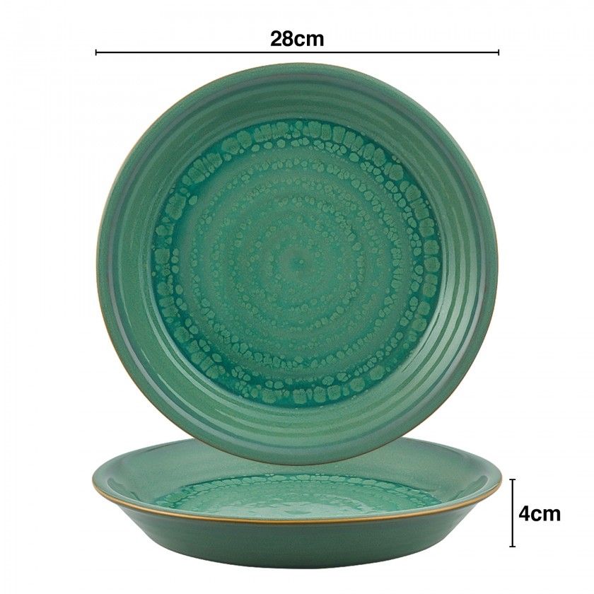 Prato Pasta Jade Gemstone 1300ml 28X4cm