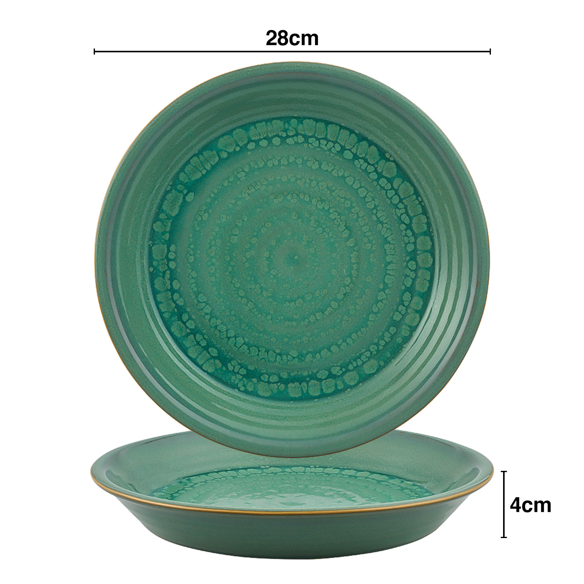Prato Pasta Jade Gemstone 1300ml 28X4cm