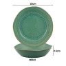 Prato Sopa Jade Gemstone 900ml 22X2.5cm Prato Sopa Jade Gemstone 900ml 22X2.5cm