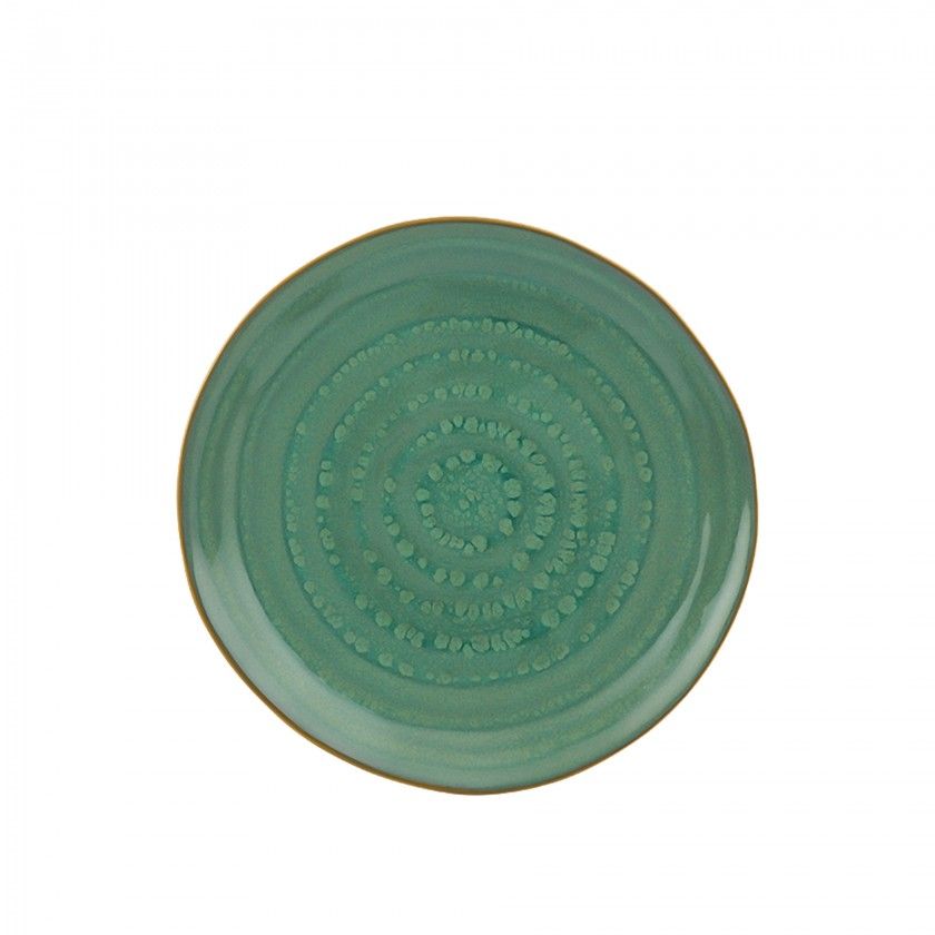 Prato Sobremesa Jade Gemstone 22cm