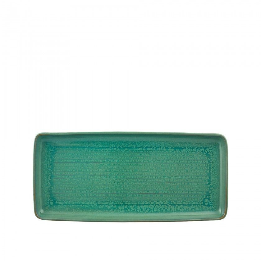 Travessa Jade Gemstone 36.5X17X3cm