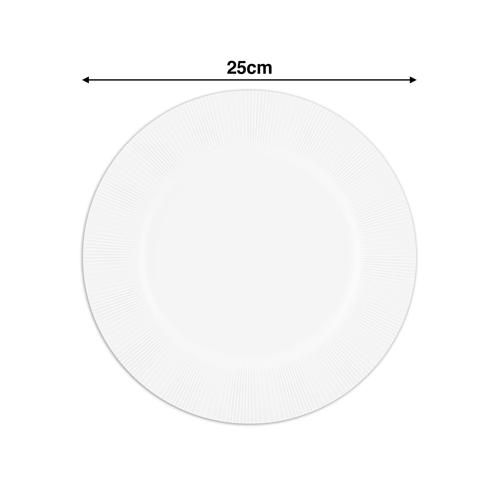 Prato Raso Verve Wh 25cm