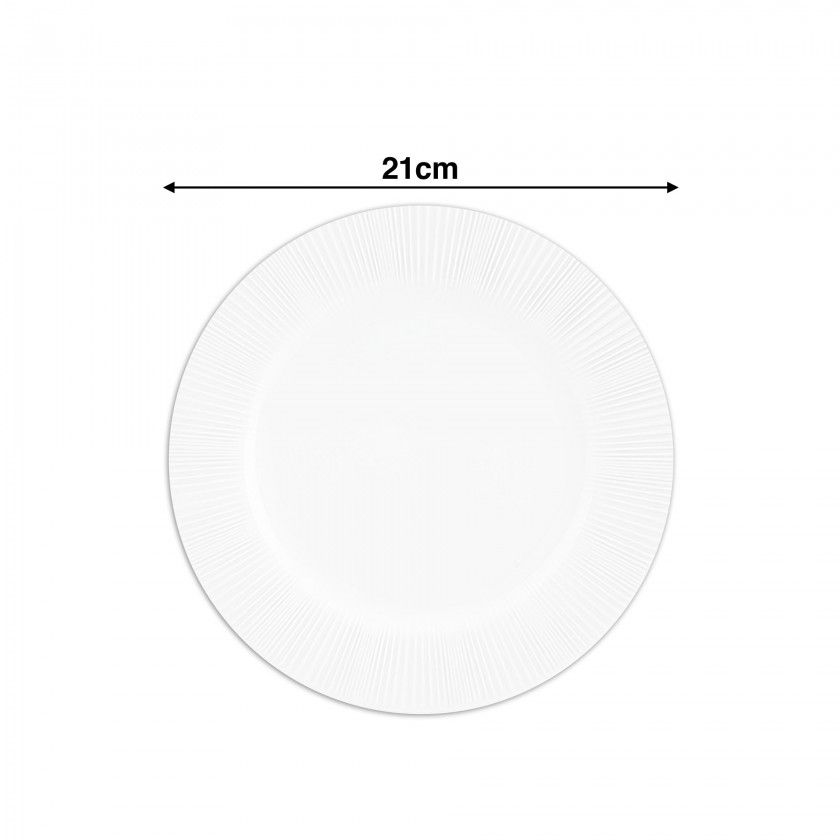 Prato Sobremesa Verve Wh 21cm Prato Sobremesa Verve Wh 21cm