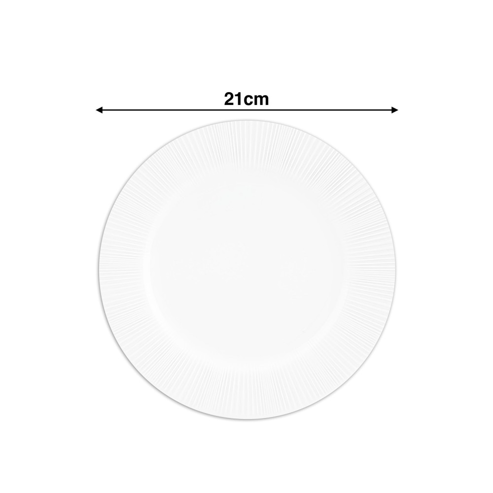 Prato Sobremesa Verve Wh 21cm
