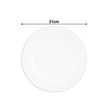 Prato Sobremesa Verve Wh 21cm