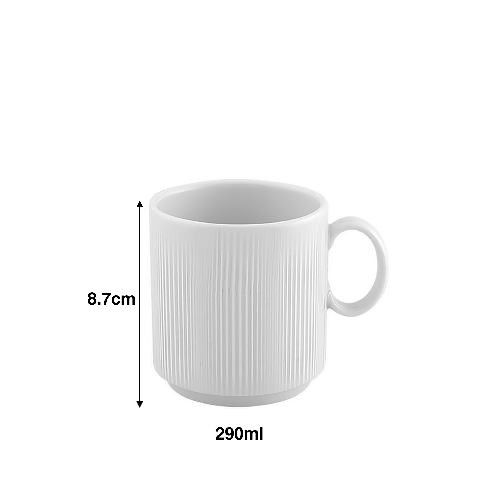 Caneca Verve Wh Empilhável 290ml 8.7cm