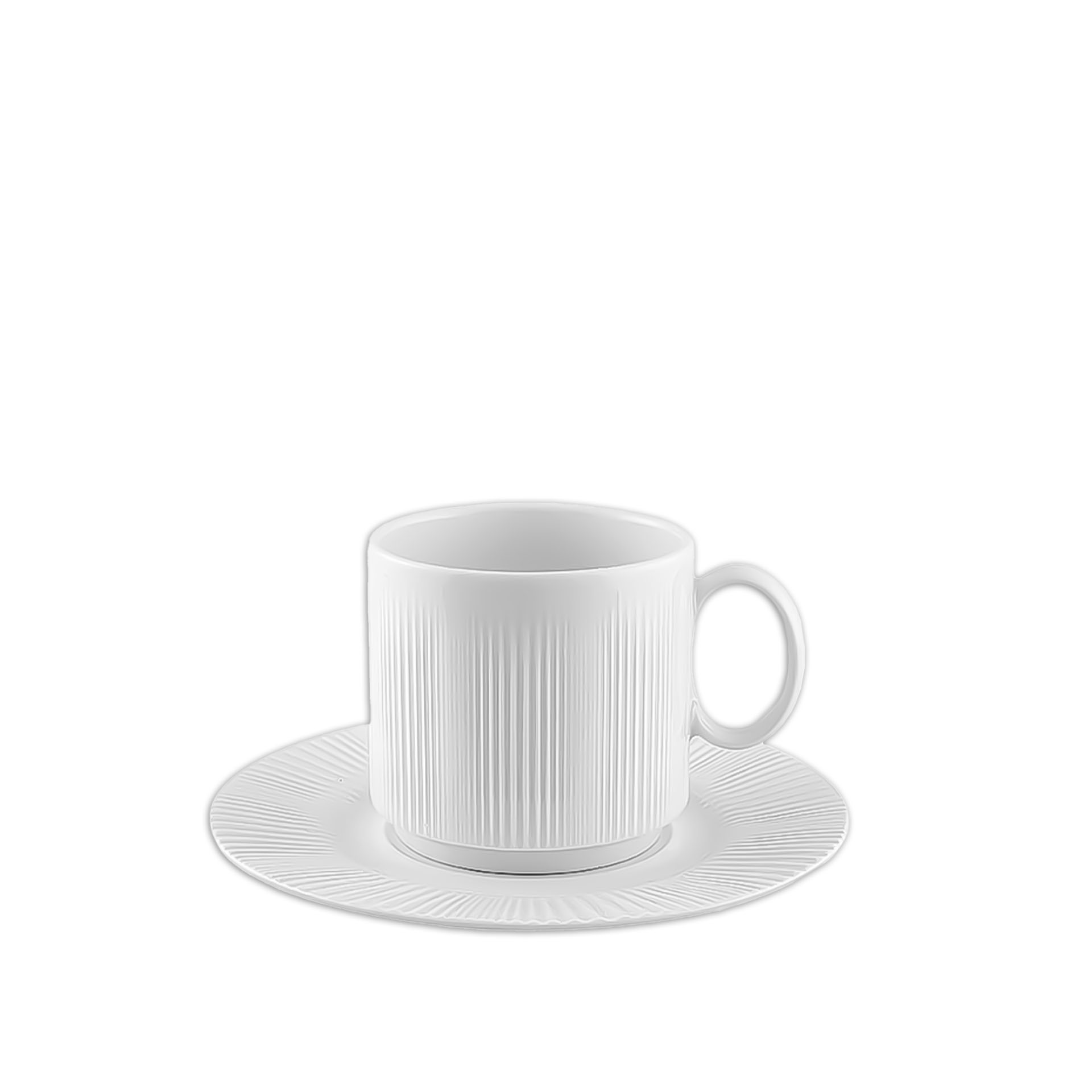 Chávena Pequeno Almoço Verve Wh 26ml com pires 16cm