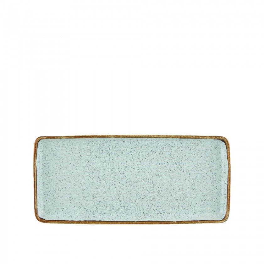 Travessa Rustic Blend Turquesa 36.5X17X3cm