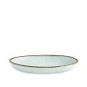 Travessa Rustic Blend Oval Turquesa 27X20X4.5cm