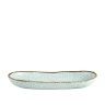 Travessa Rustic Blend Oval Turquesa 34.5X17X4.5cm
