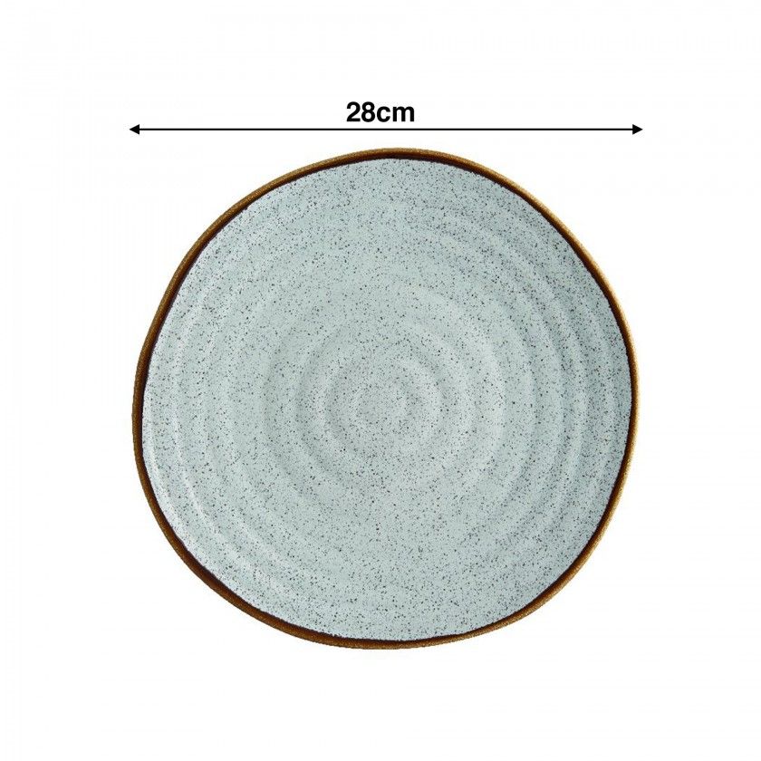 Prato Raso Rustic Blend Turquesa 28X2.5cm Prato Raso Rustic Blend Turquesa 28X2.5cm