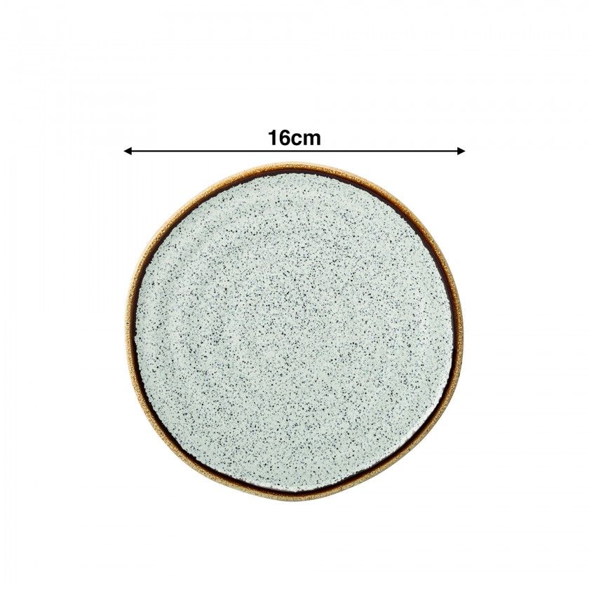 Prato Po Rustic Blend Turquesa 16X2.5cm