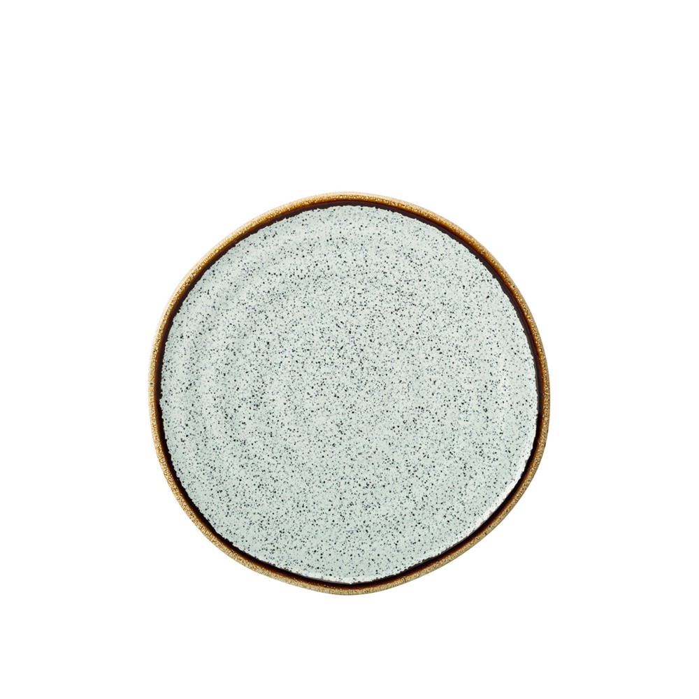 Prato Pão Rustic Blend Turquesa 16X2.5cm
