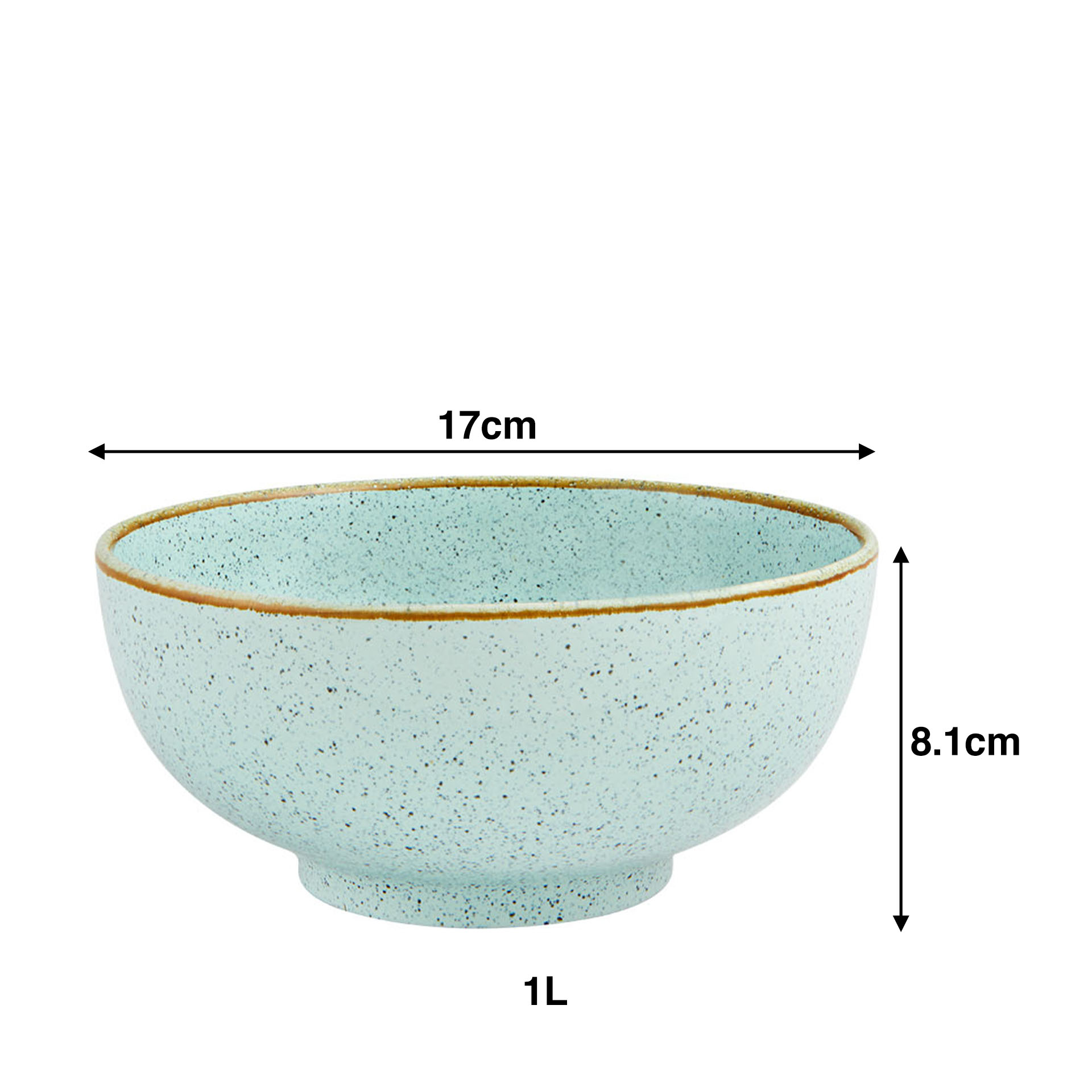 Taça Rustic Blend Turquesa 1000ml 17X8.1cm