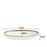 Travessa Rustic Blend Oval Branco 27X20X4.5cm
