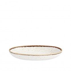 Travessa Rustic Blend Oval Branco 27X20X4.5cm