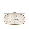 Travessa Rustic Blend Oval Branco 30X15X3cm
