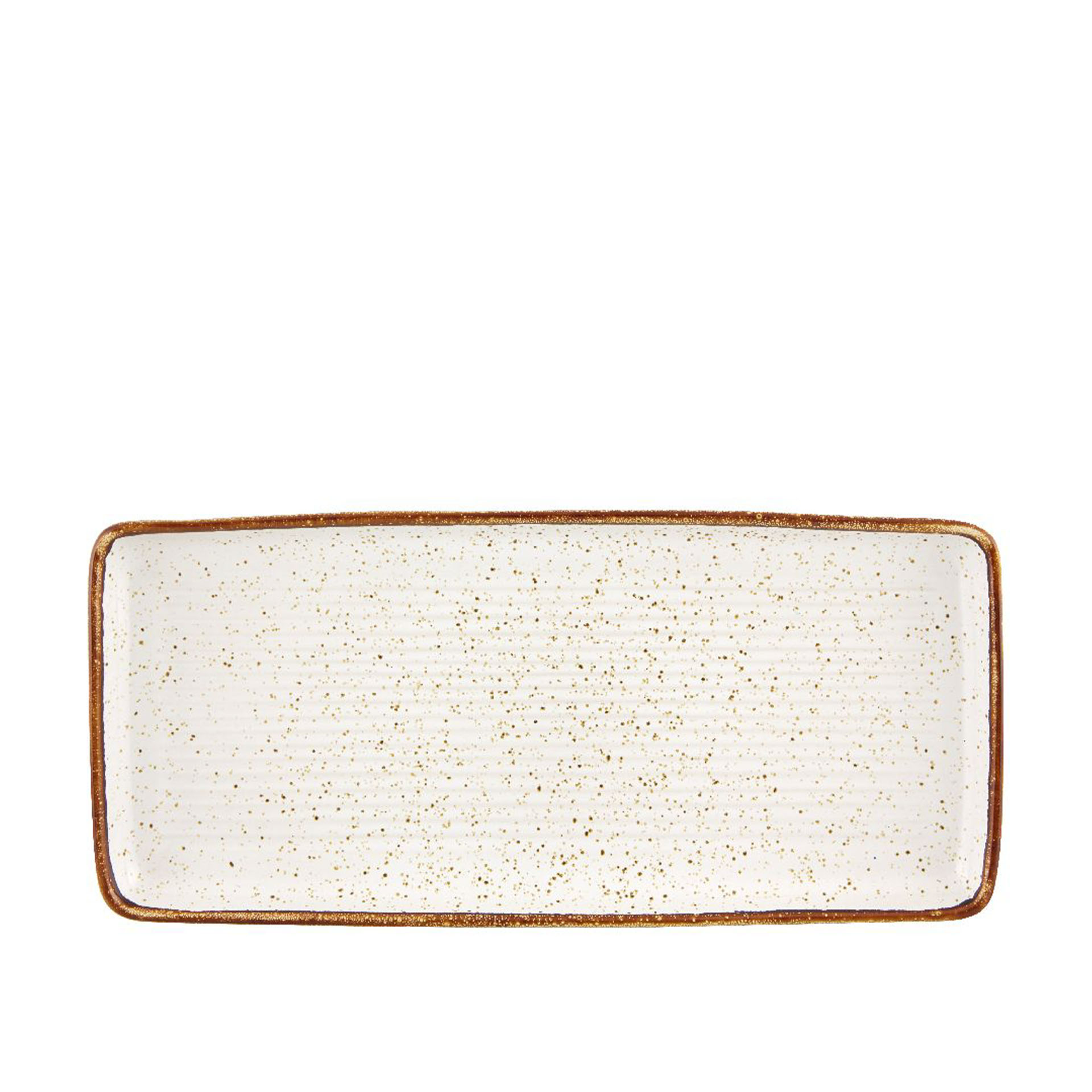 Travessa Rustic Blend Branco 36.5X17X3cm